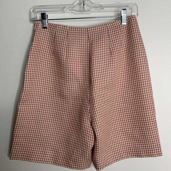 Alexa Chung High Waisted Plaid Womens Long Shorts US 6 - Picture 12 of 16